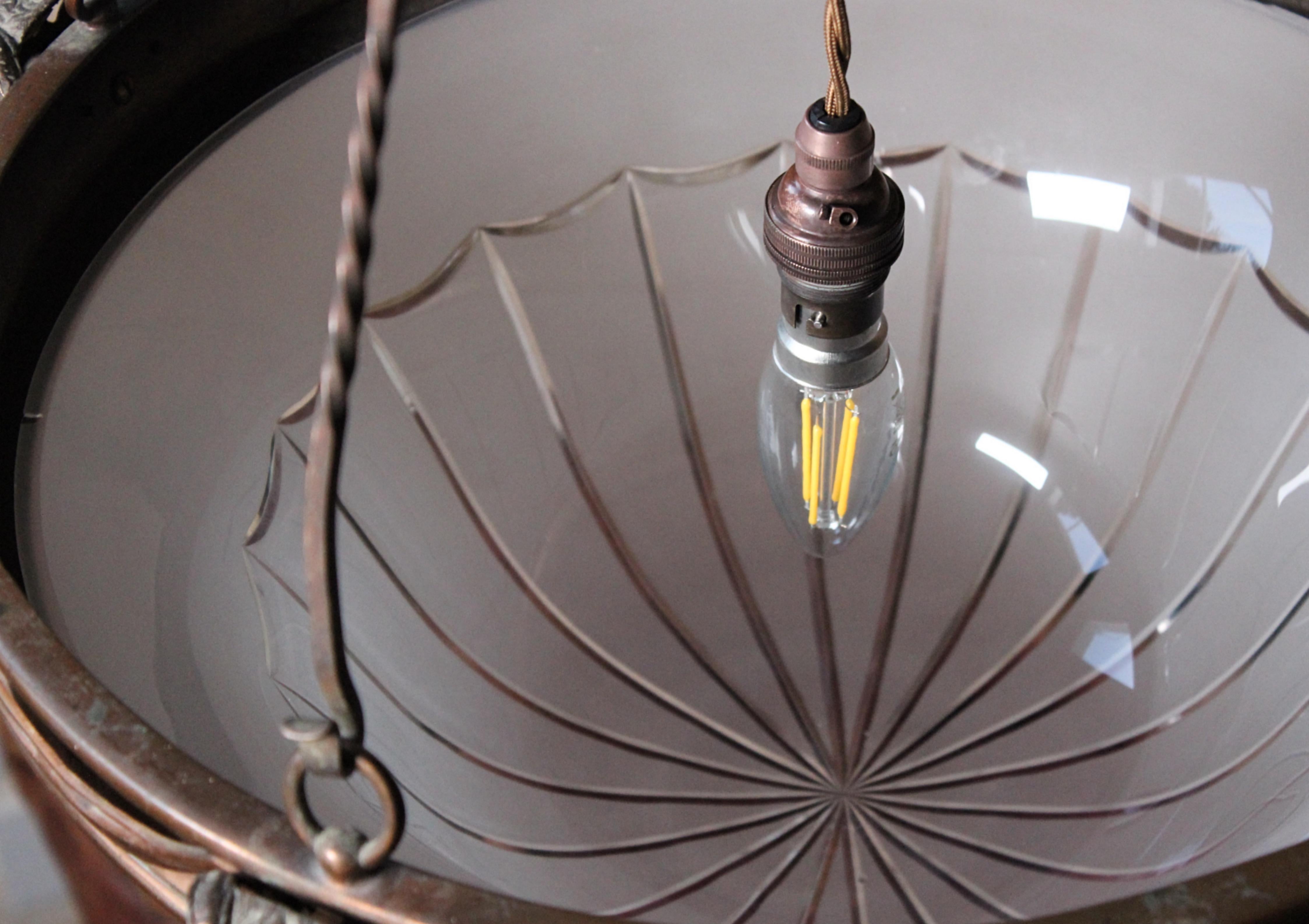 Early 20th C Neo Classical F & C Osler London Large Pendant Light Chandelier  For Sale 3