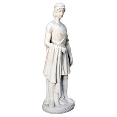 Early 20th C Neoclassical Bisque Roman/Greek Figurine