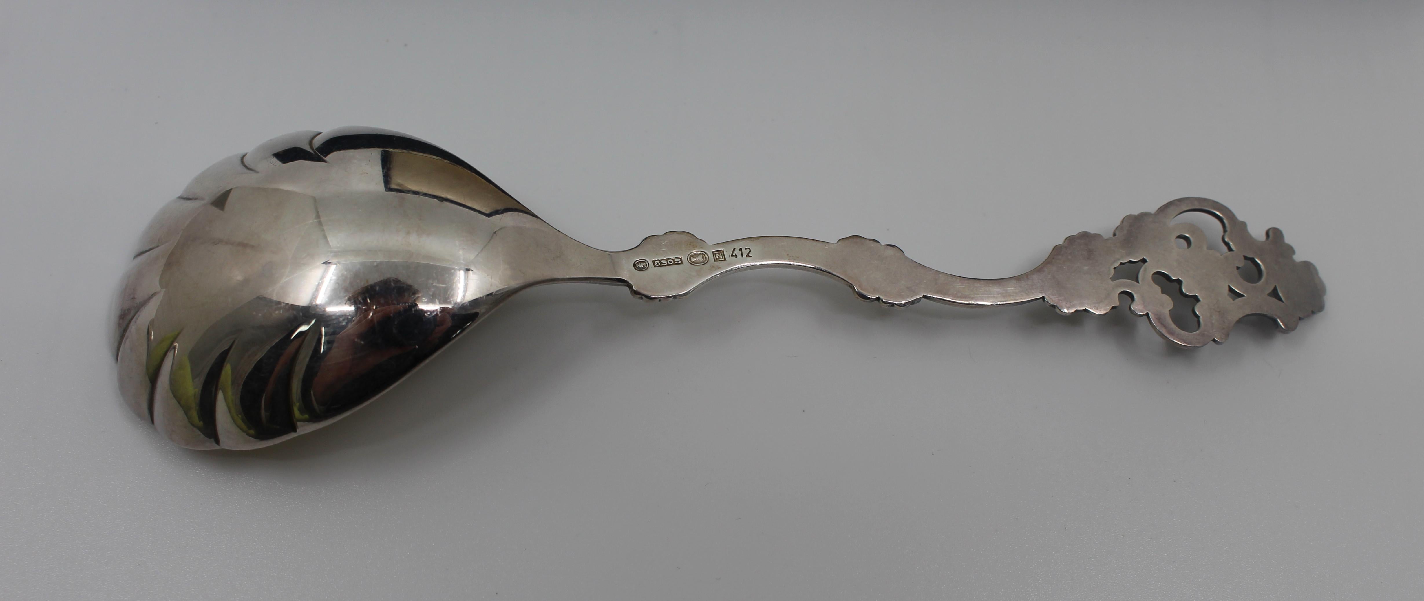 Early 20th Century Norwegian Silver Spoons by Thorvald Marthinsen Sølvvarefabrik For Sale 2