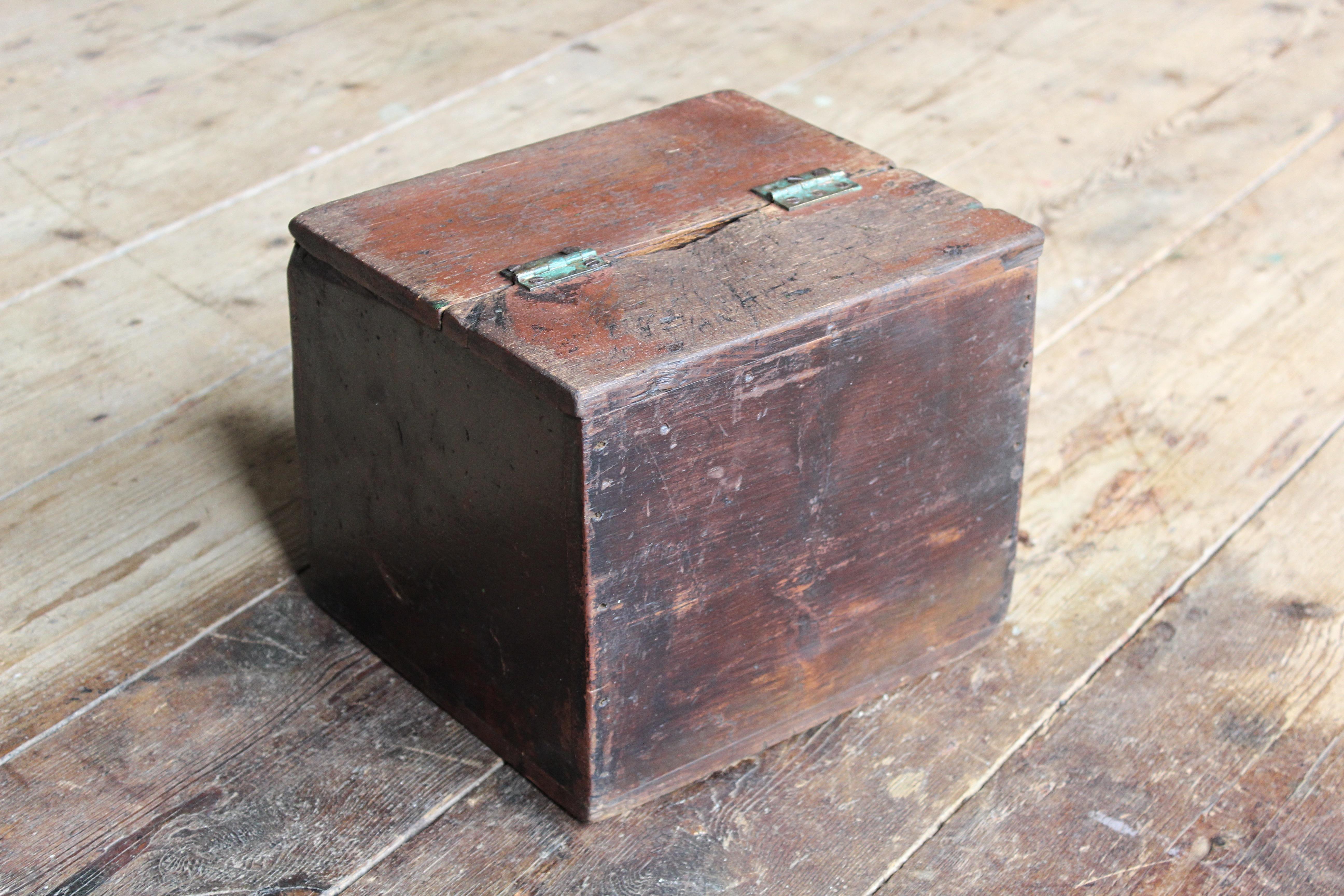 Early 20th C Painted Pine 8 Tea Box Dry Storage Haberdashery Kitchenalia  For Sale 4