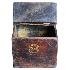 Early 20th C Painted Pine 8 Tea Box Dry Storage Haberdashery Kitchenalia 