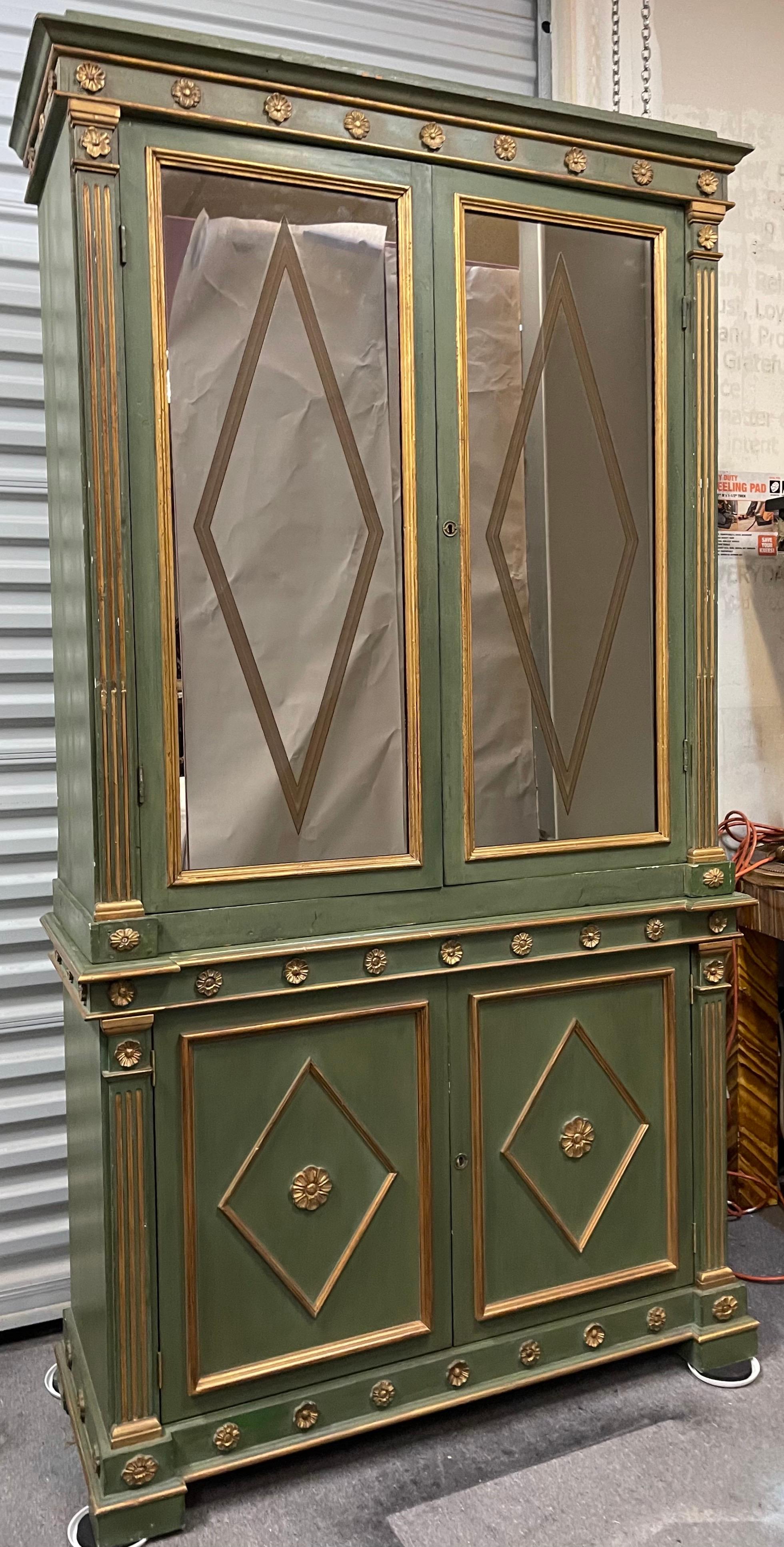 Early 20th-C. Painted Venetian Neo-Classical Style Cabinet or Bar In Good Condition In Kennesaw, GA