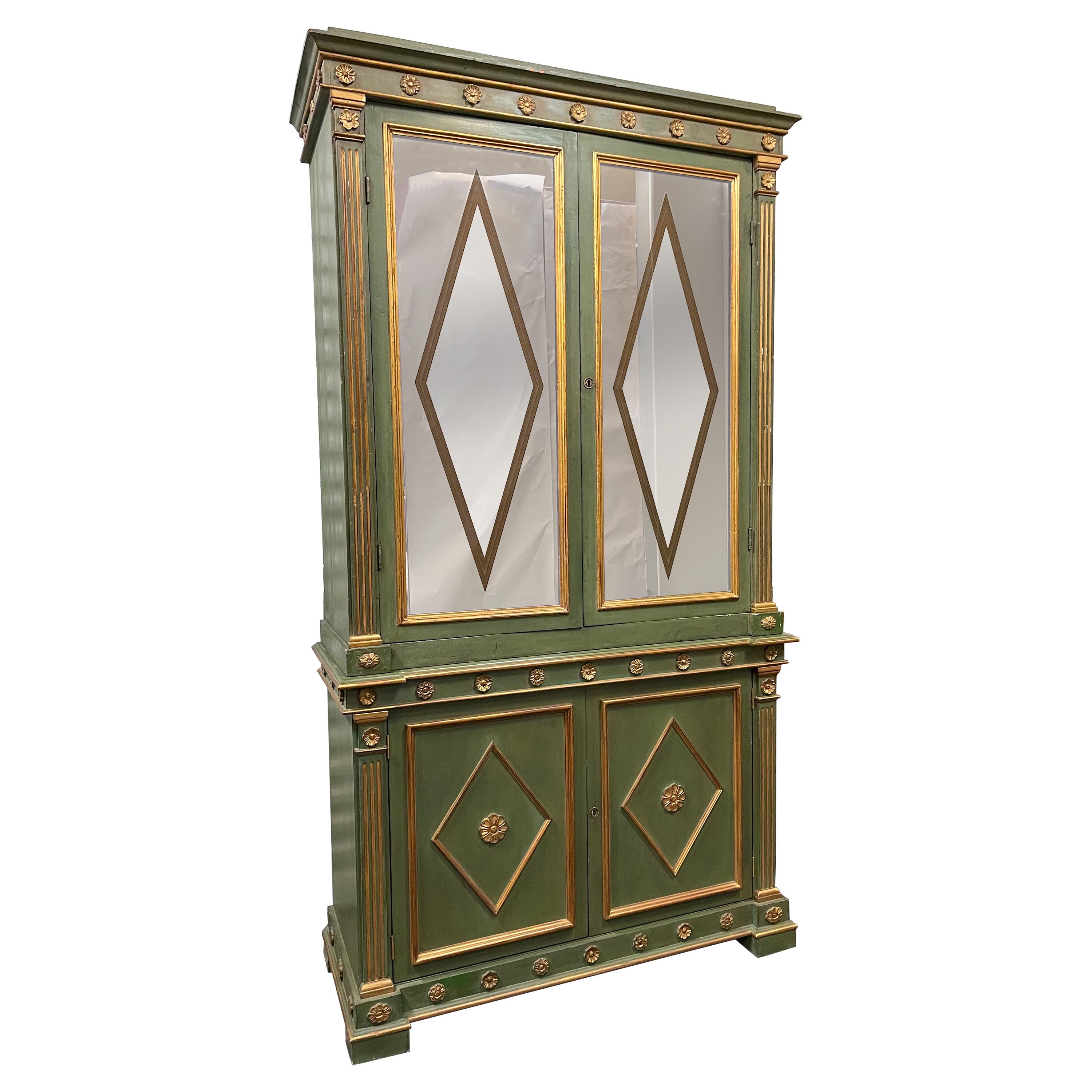 Early 20th-C. Painted Venetian Neo-Classical Style Cabinet or Bar