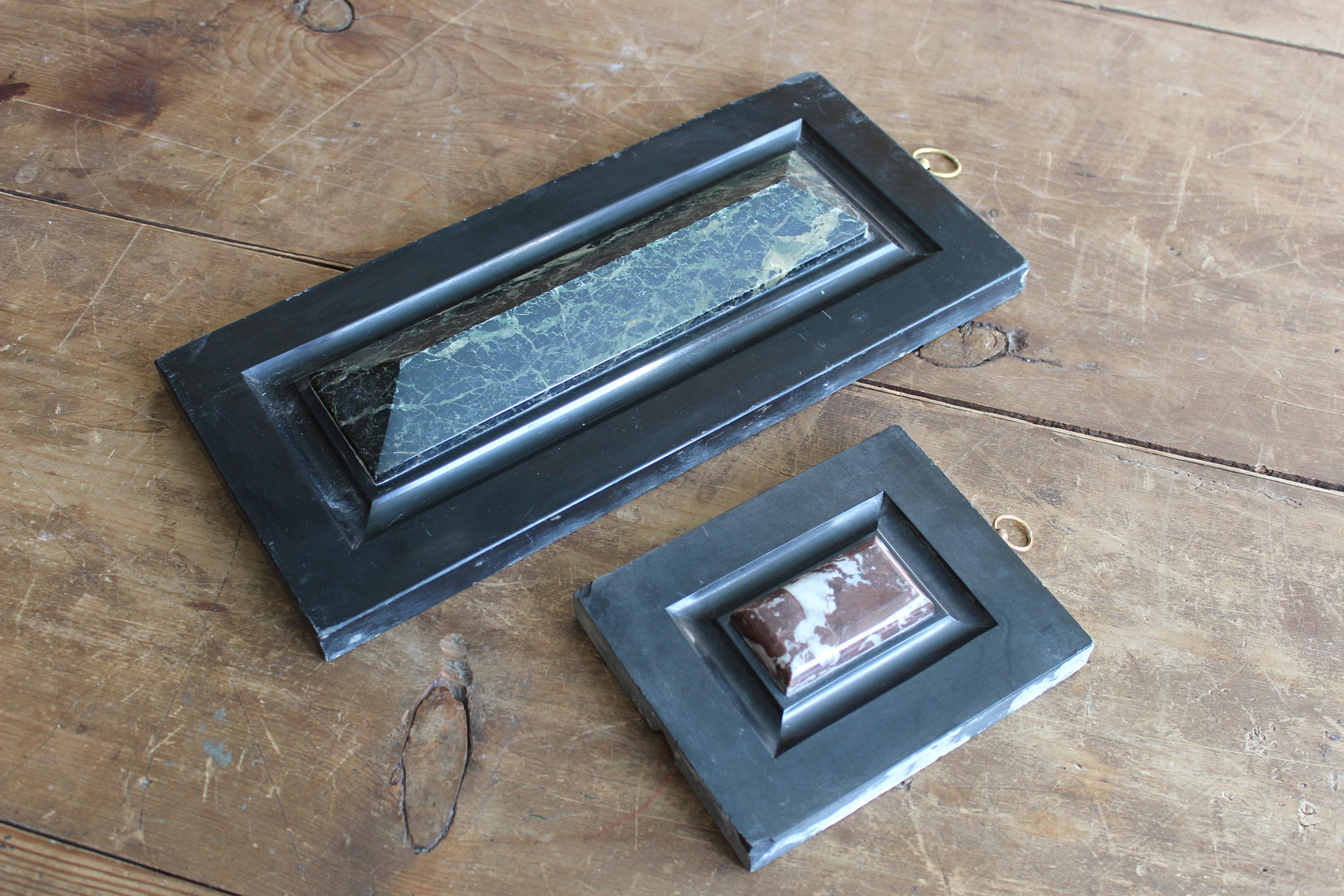 20th Century Early 20th C Pair of Art Deco Carved Black Marble Architectural  Elements  For Sale