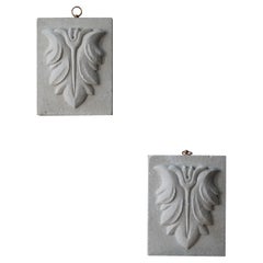 Early 20th C Pair of Carved Sandstone Corbels Architectural Elements