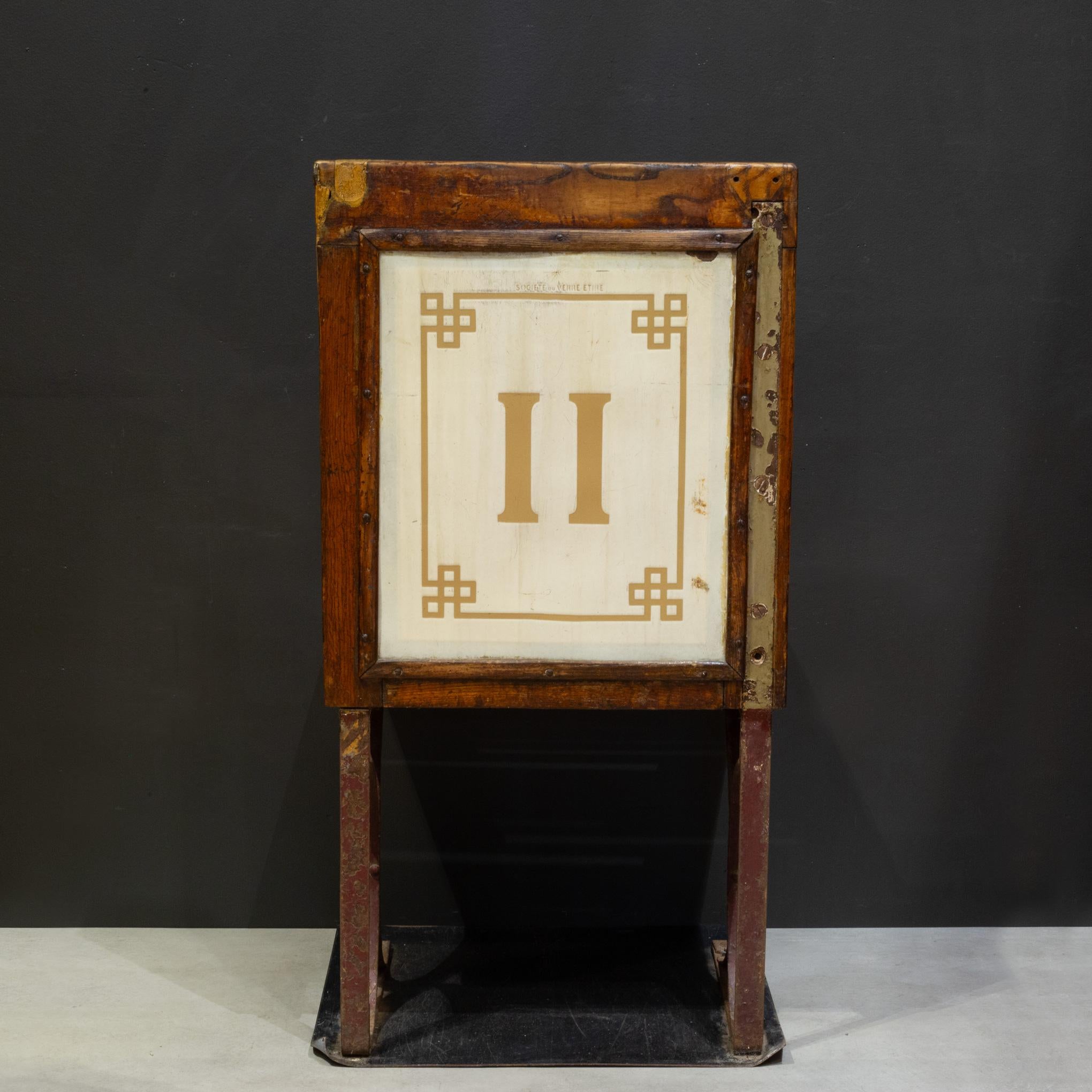 French Early 20th c. Pair of Second Class Paris Metro Seats c.1908-1920 For Sale