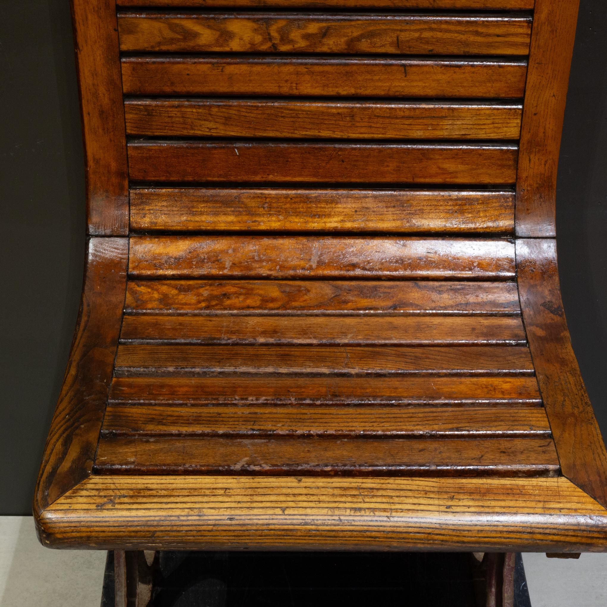 Early 20th c. Pair of Second Class Paris Metro Seats c.1908-1920 For Sale 1