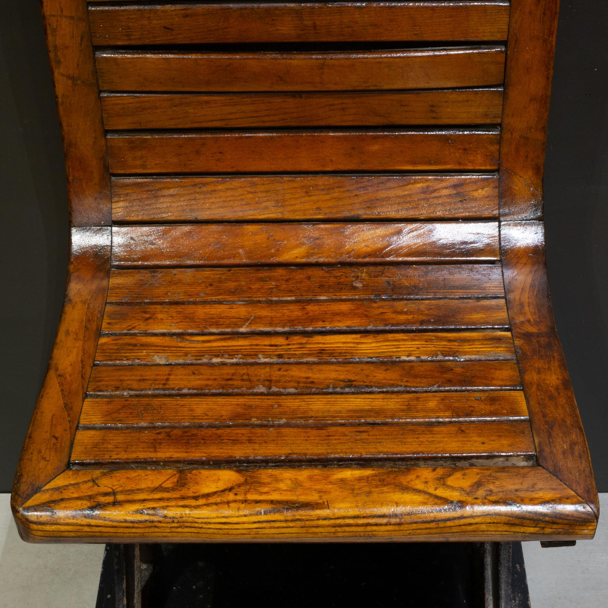 Early 20th c. Pair of Second Class Paris Metro Seats c.1908-1920 For Sale 2