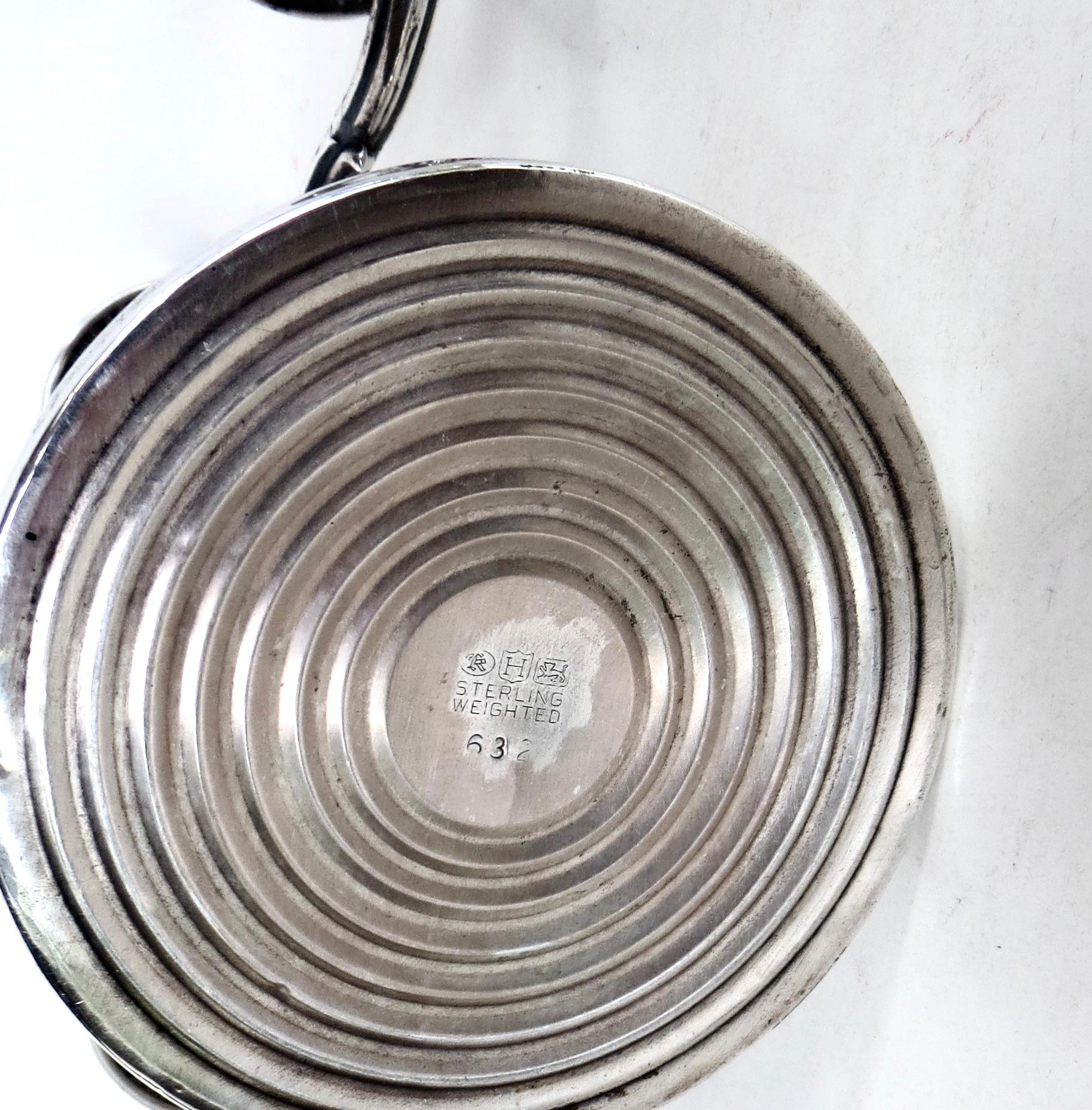 Early 20th C Pair Of Three Armed Sterling Silver Candlabras Circa 1910 In Good Condition For Sale In Incline Village, NV