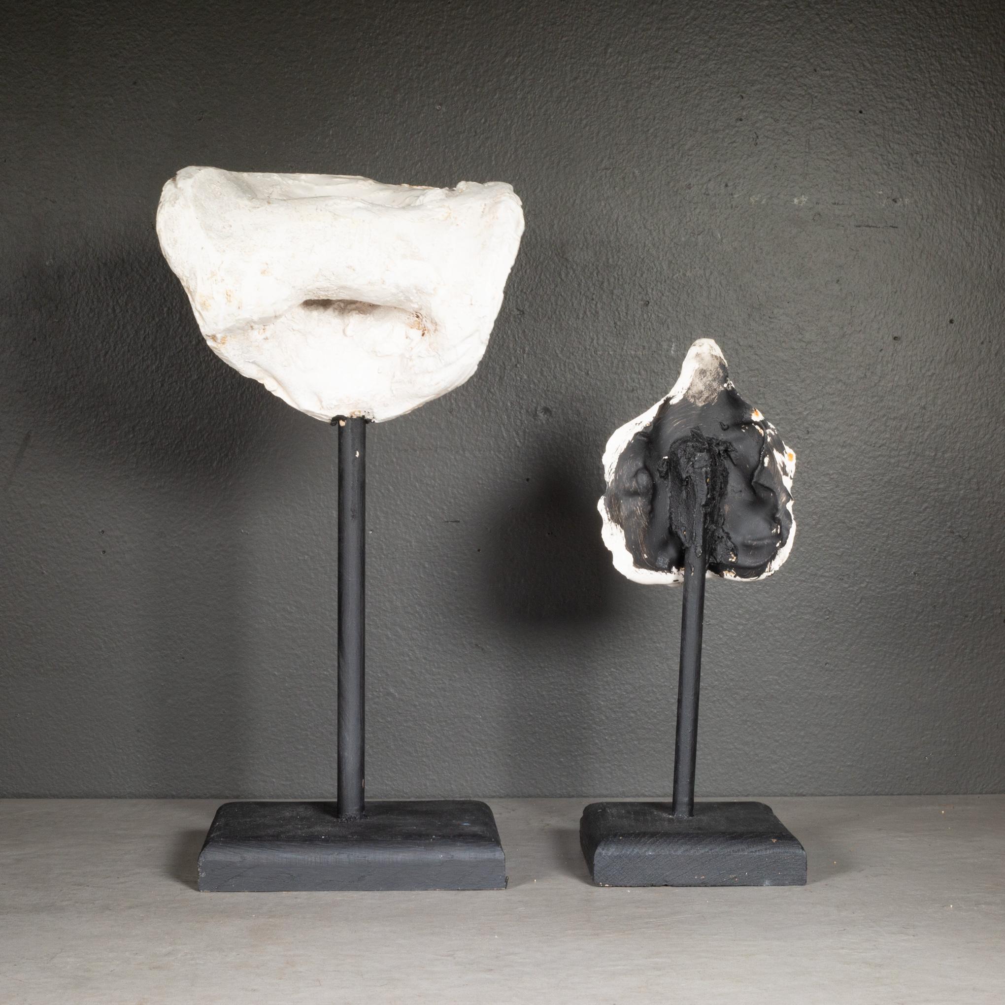 Early 20th c. Plaster Cast Nose and Mouth Sculpture c.1900-1930 In Good Condition For Sale In San Francisco, CA