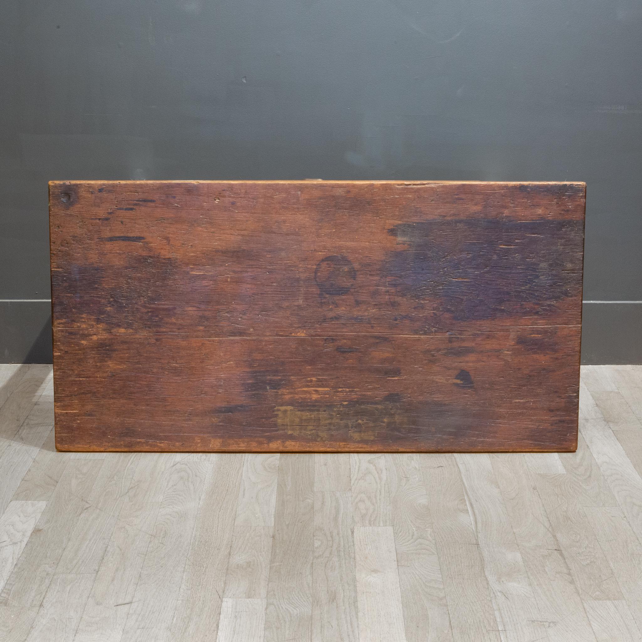 Oak Early 20th c. Primitive Farmhouse Desk, c.1920-1940