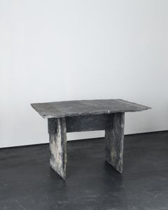 Frühes 20. Jh. Primitiver französischer Rivern Schiefer Tisch/Schreibtisch