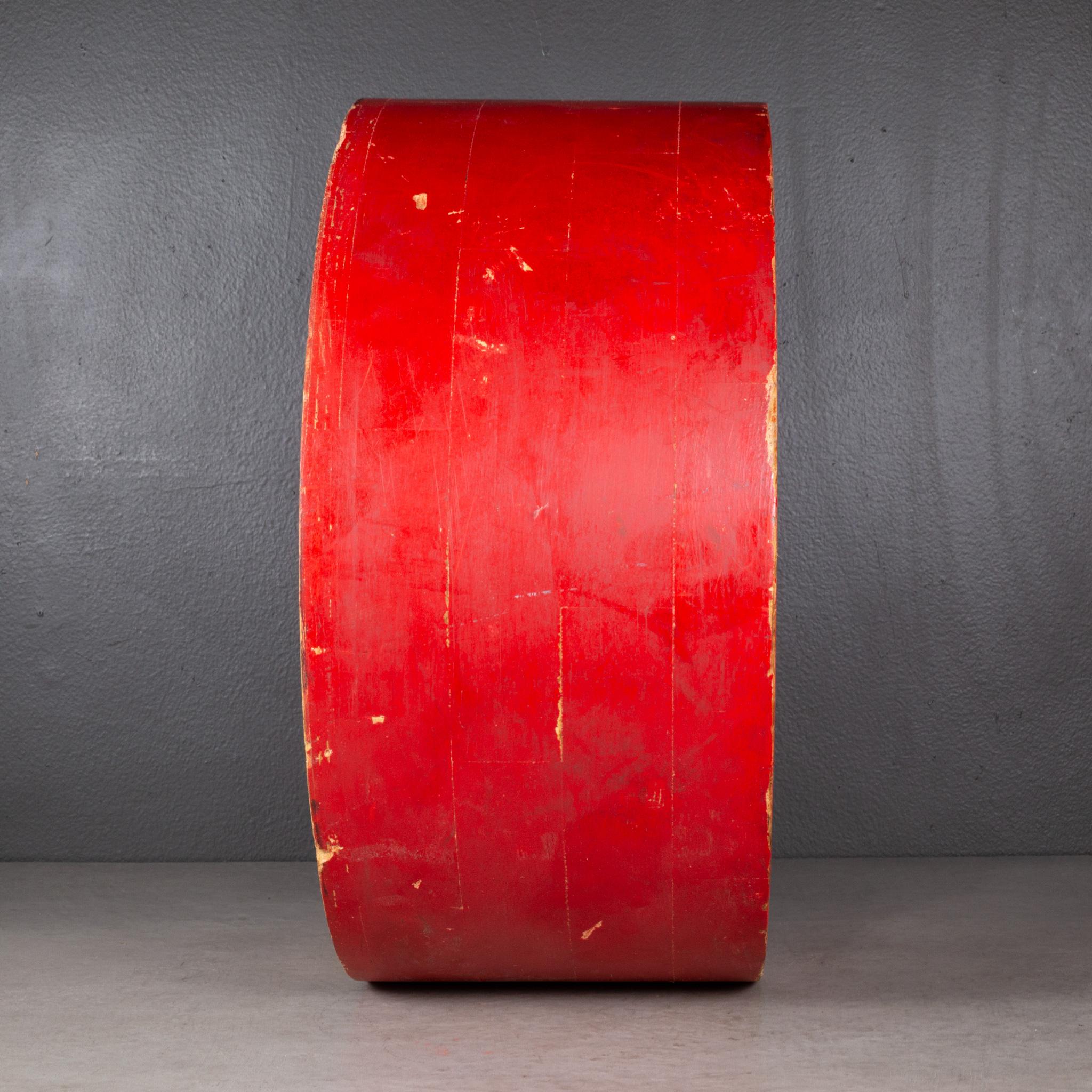 20th Century Early 20th c. Red Wooden Foundry Mold c.1900  (FREE SHIPPING) For Sale