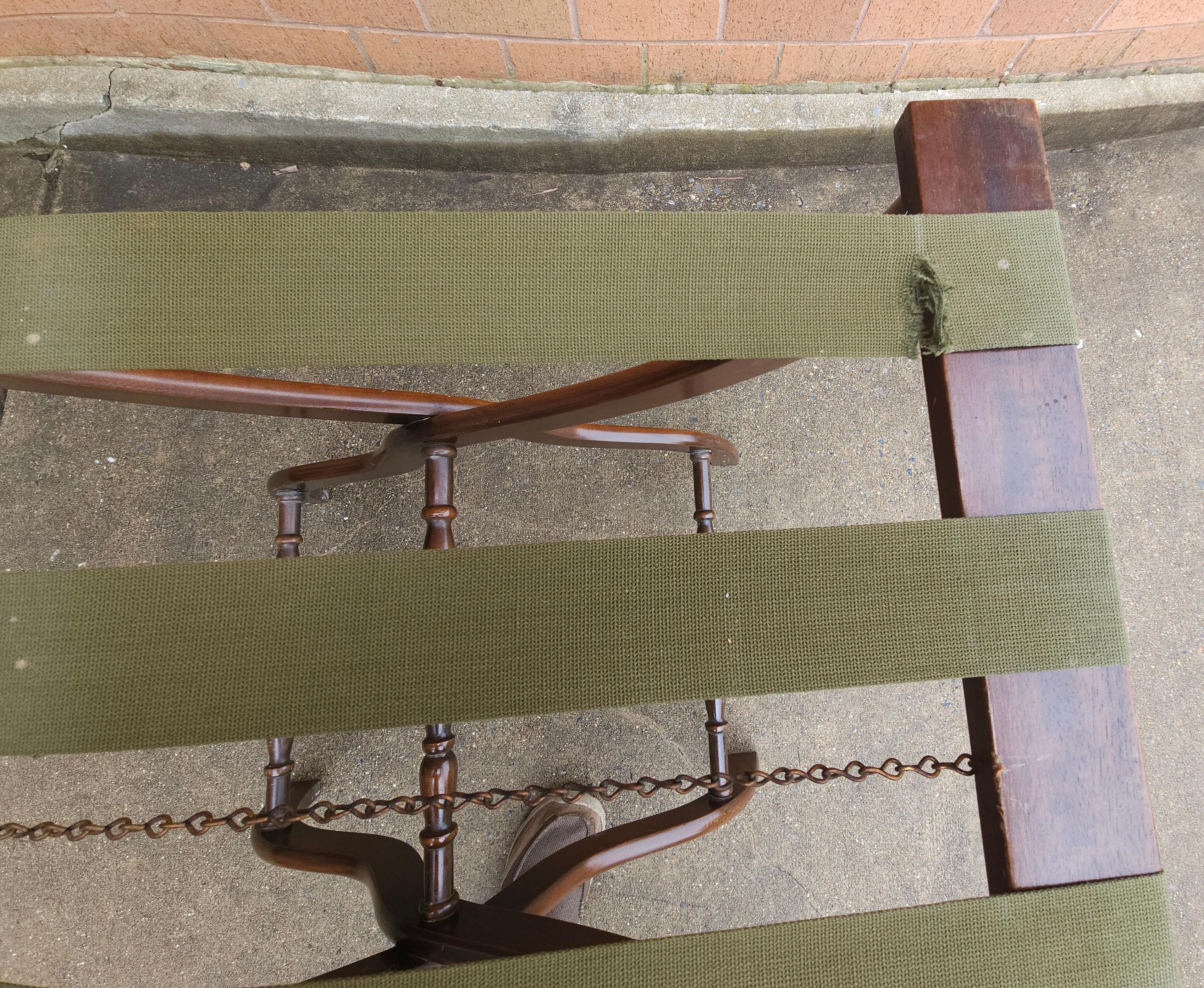 Frühes 20. Jh. Regency-Stil Mahagoni Folding Tray Stand (amerikanisch) im Angebot