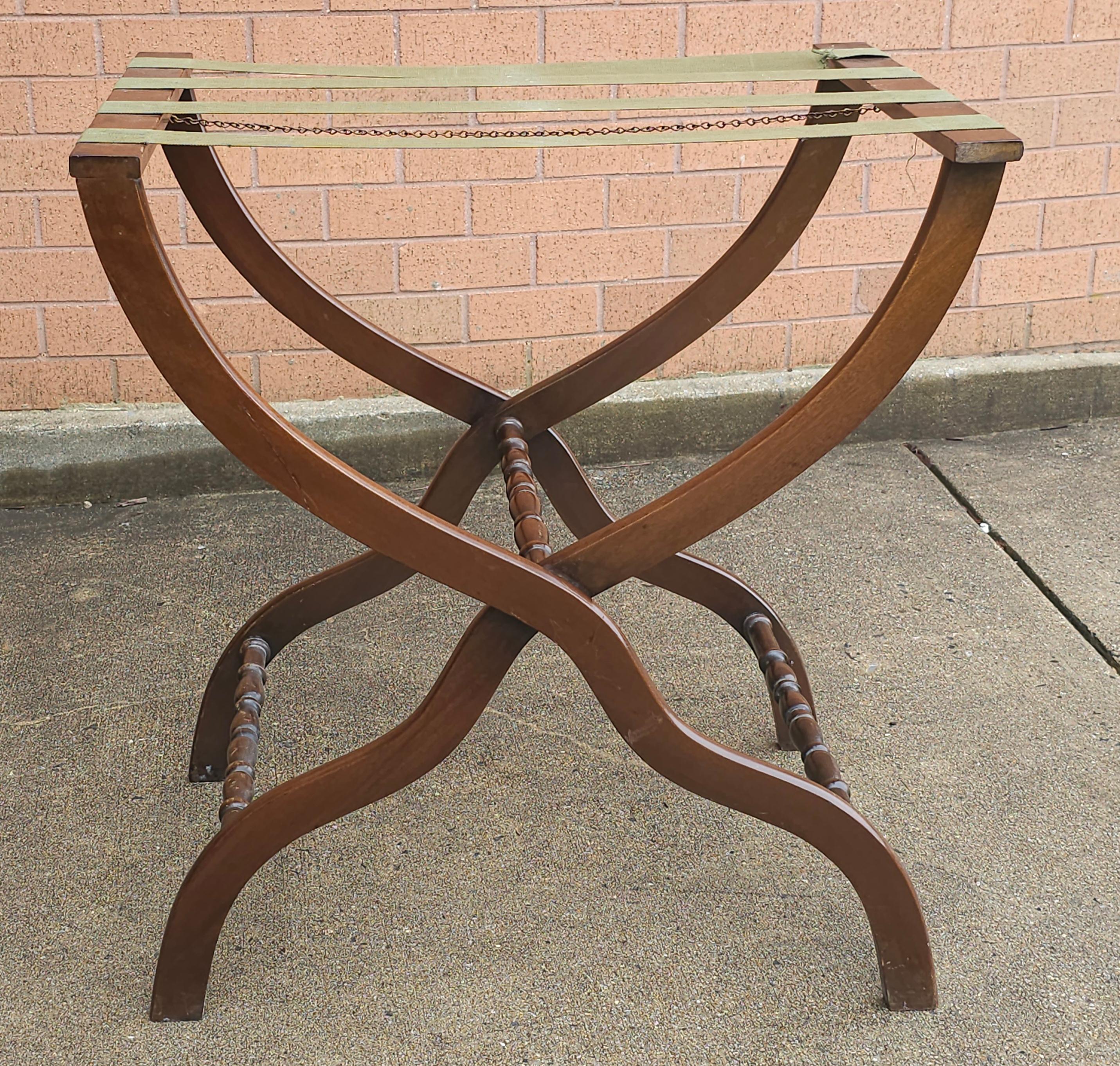 20th Century Early 20th C. Regency Style Mahogany Folding Tray Stand For Sale