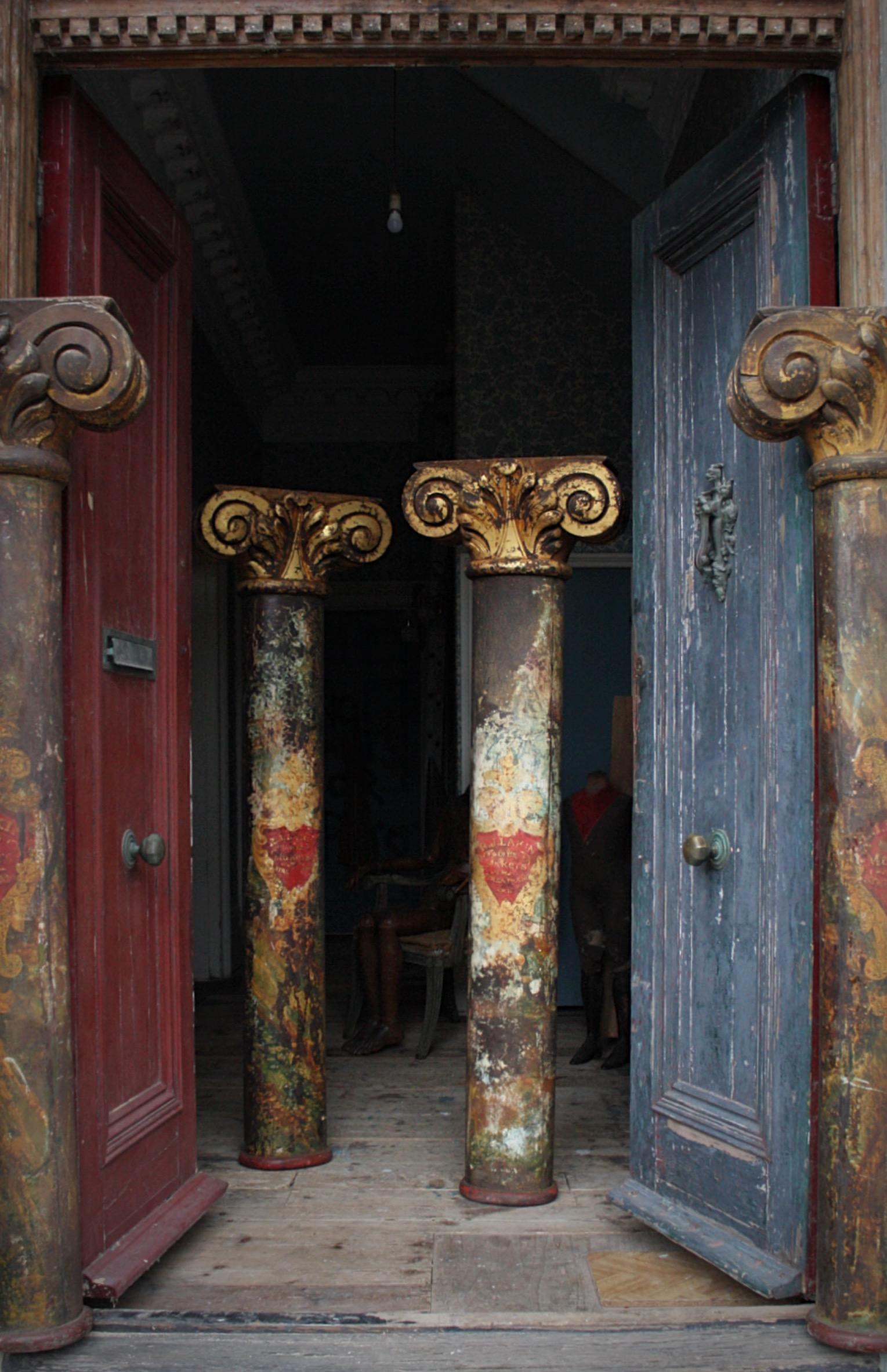 Early 20th C Robert Lakin & Co Fairground Carnival Circus Pillars Edwin Hall  For Sale 8