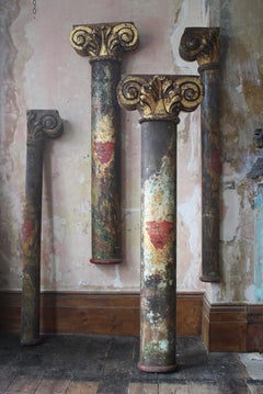 Early 20th C Robert Lakin & Co Fairground Carnival Circus Pillars Edwin Hall