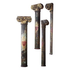 Early 20th C Robert Lakin & Co Fairground Carnival Circus Pillars Edwin Hall