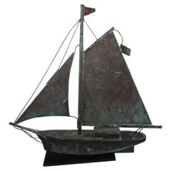 Early 20th C Sailboat Weather Vane