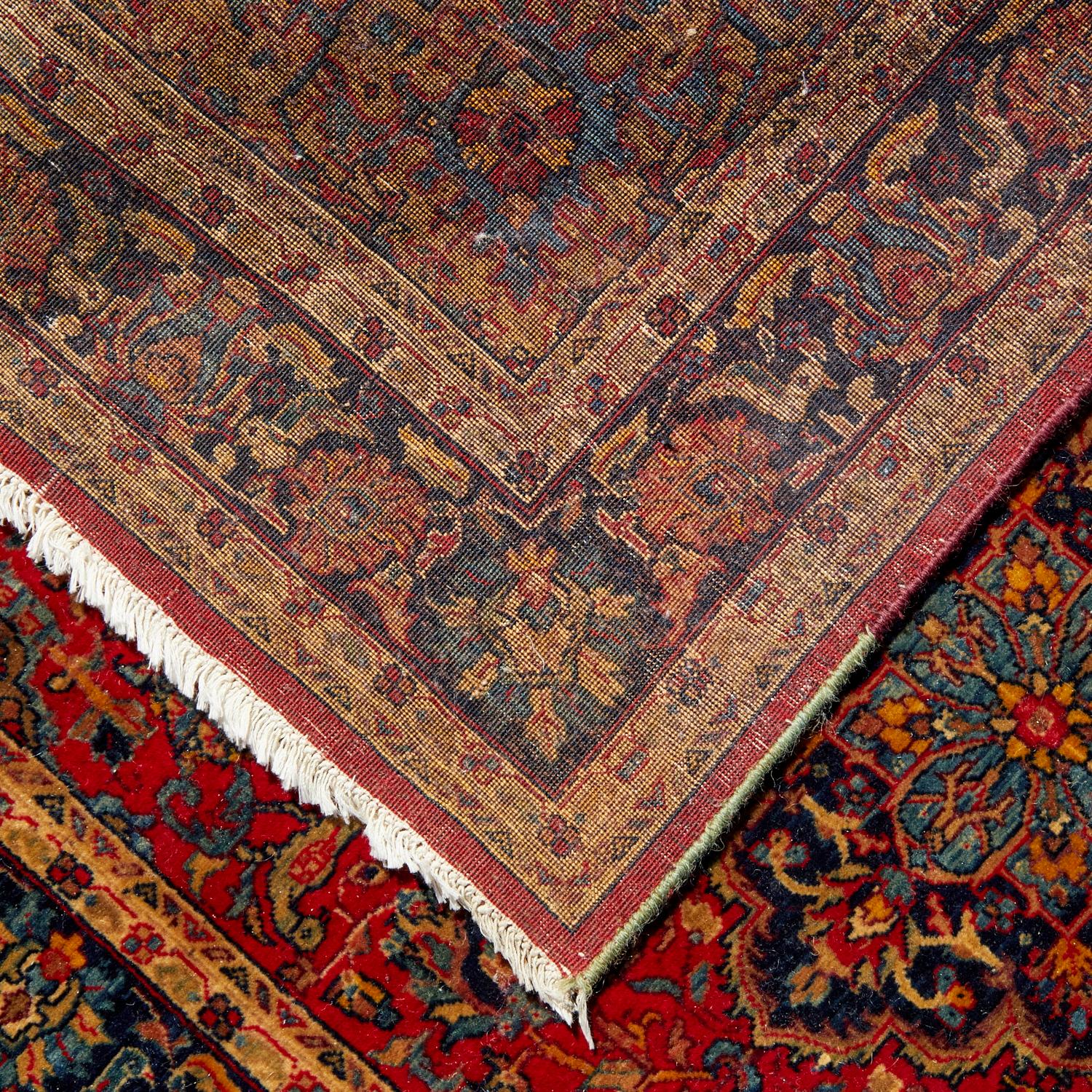 Sarouk-Teppich aus dem frühen 20. Jahrhundert mit dichter Knüpfung und reichen Jewell-Tönen (Baumwolle) im Angebot