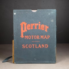 Early 20th c. Scotland Perrier Motor Map c.1910