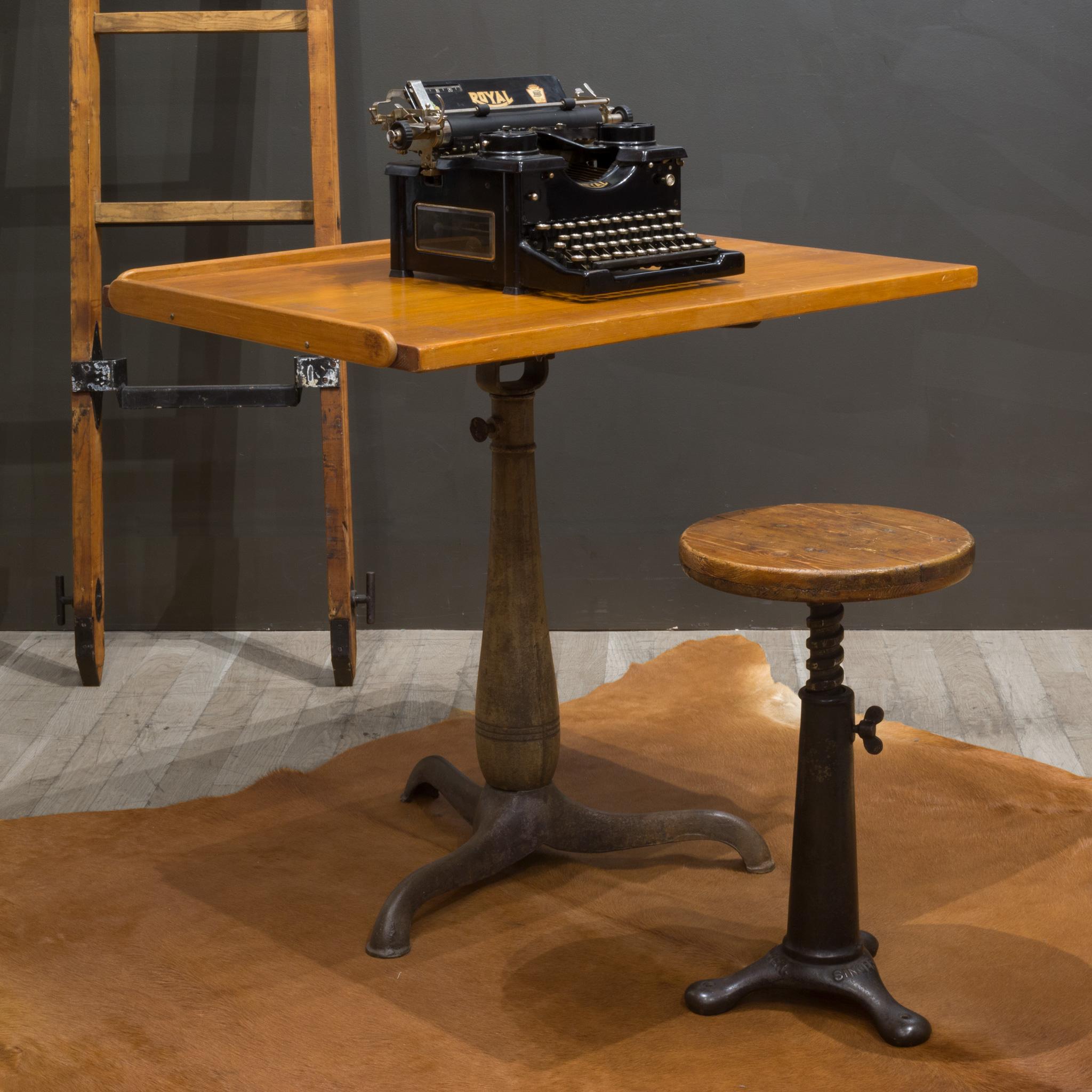 ABOUT

An antique Singer sewing machine stool. A well crafted piece with a cast iron base and round legs. Pre-drilled holes so you one can fix it to the floor for added stability and a swivel mechanism to adjust the seating height.

 CREATOR