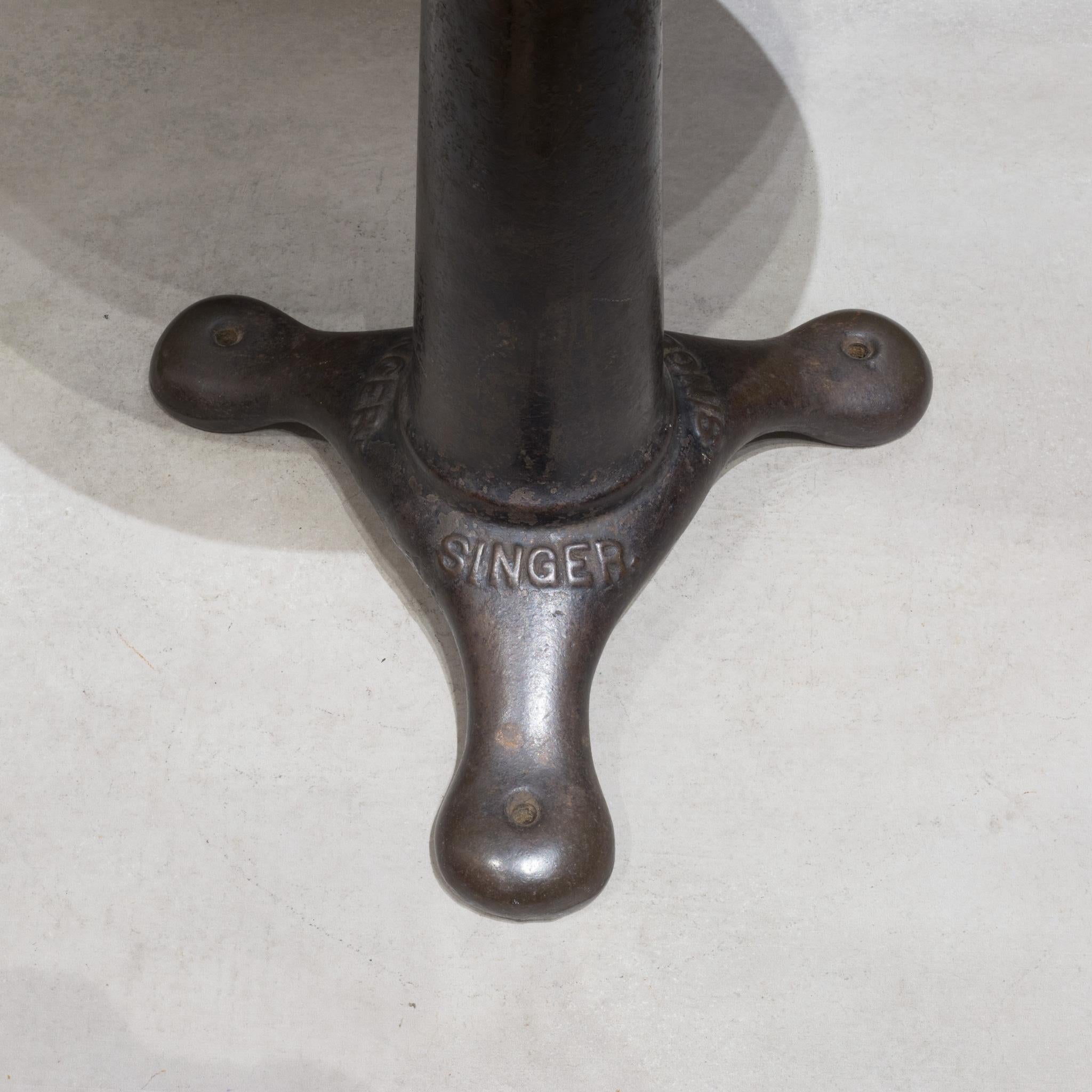 Iron Early 20th C. Singer Sewing Machine Stool C.1930