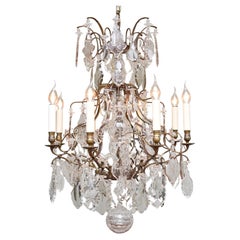 Early 20th c. antique Swedish crystal chandelier