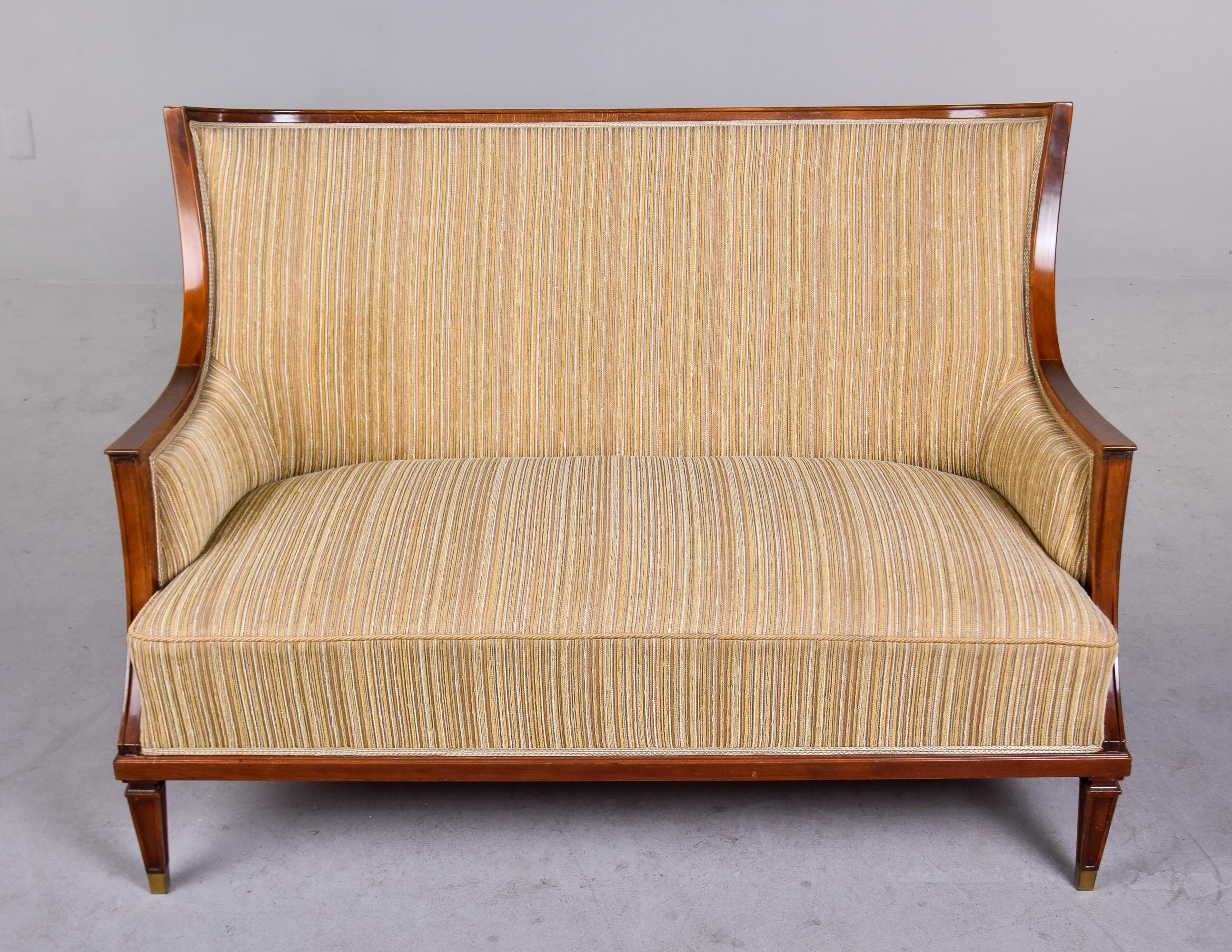 Early 20th Century Swedish Settee or Sofa In Good Condition For Sale In Troy, MI