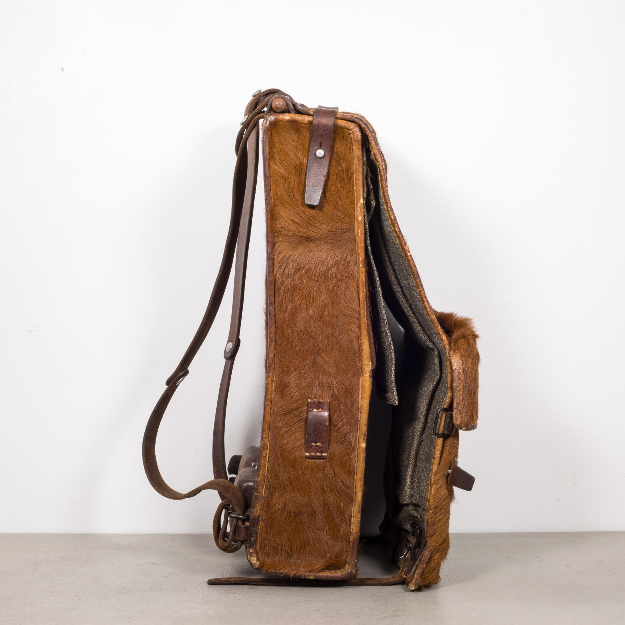 vintage swiss military backpack
