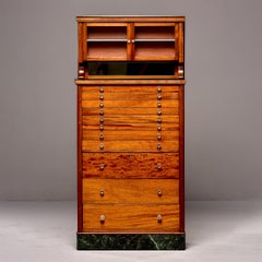 Early 20th C Tall Medical Cabinet with Drawers