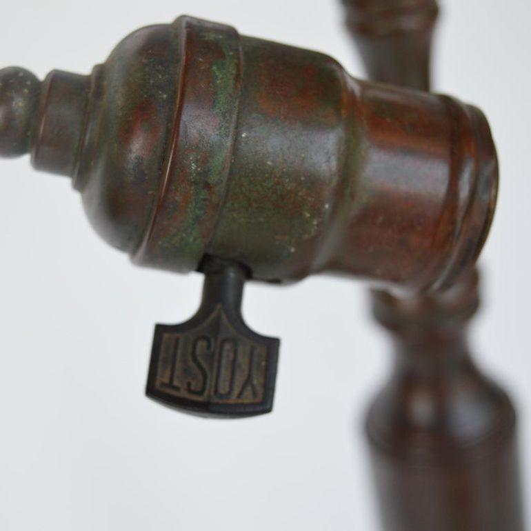 Early 20th C. Tiffany Studios Lemon Leaf Table Lamp For Sale 7