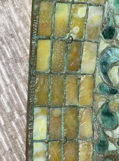 Early 20th C. Tiffany Studios Lemon Leaf Table Lamp