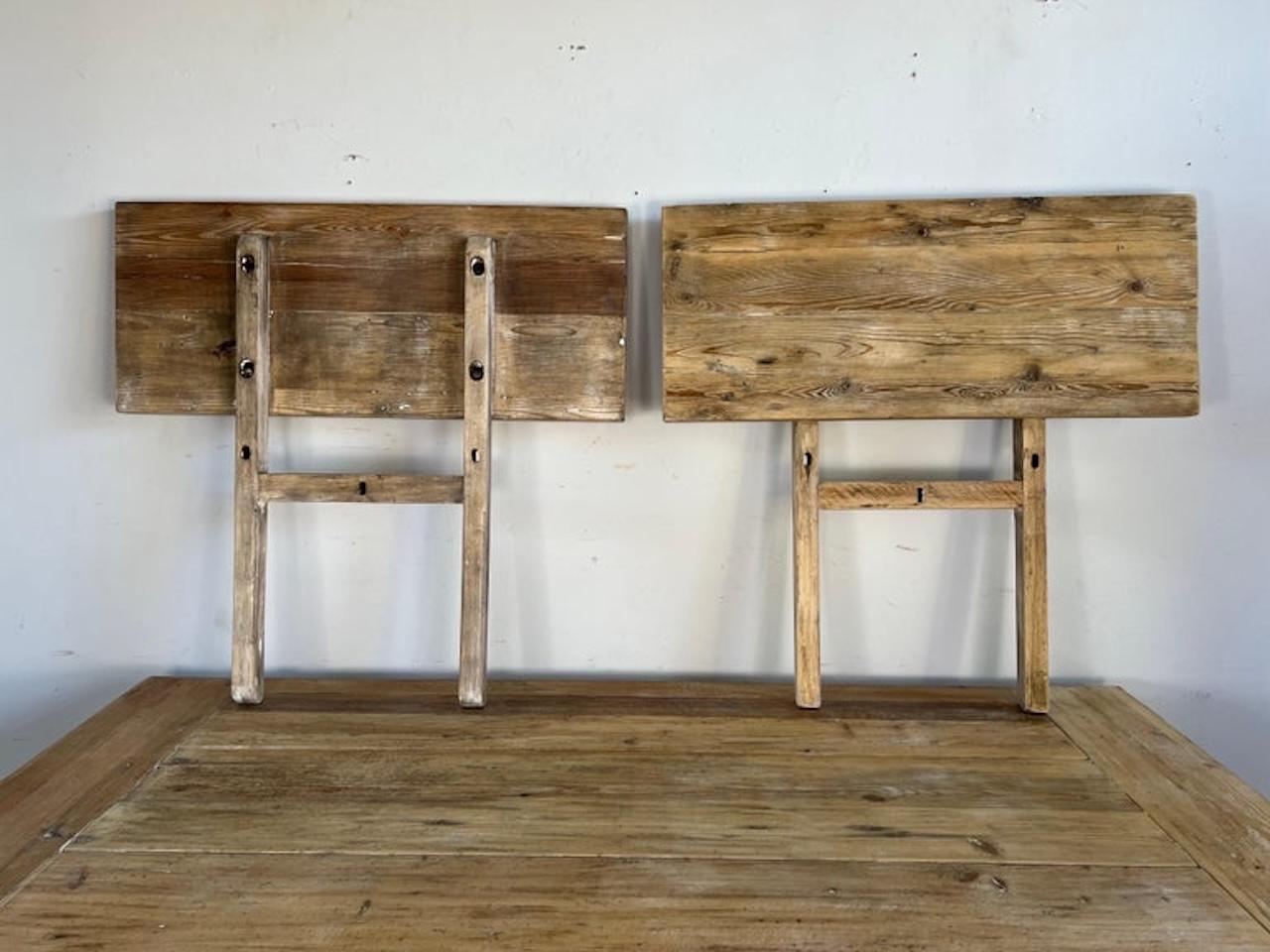 20th Century Early 20th C.  Tuscan Style Pine Dining Table w/ Leaves For Sale