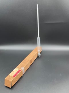 Early 20th C. Unused Fisher Scientific Glass Sugar Thermometer with Original Box