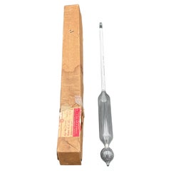 Early 20th C. Unused Fisher Scientific Glass Sugar Thermometer with Original Box