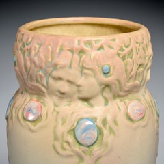 Early 20th C. Weller Art Nouveau “Jewel” Vase Attributed to Rudolph Lorber