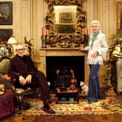 Antique William H. Jackson Co. Cast Iron and Brass Fireplace Grate - Iris Apfel