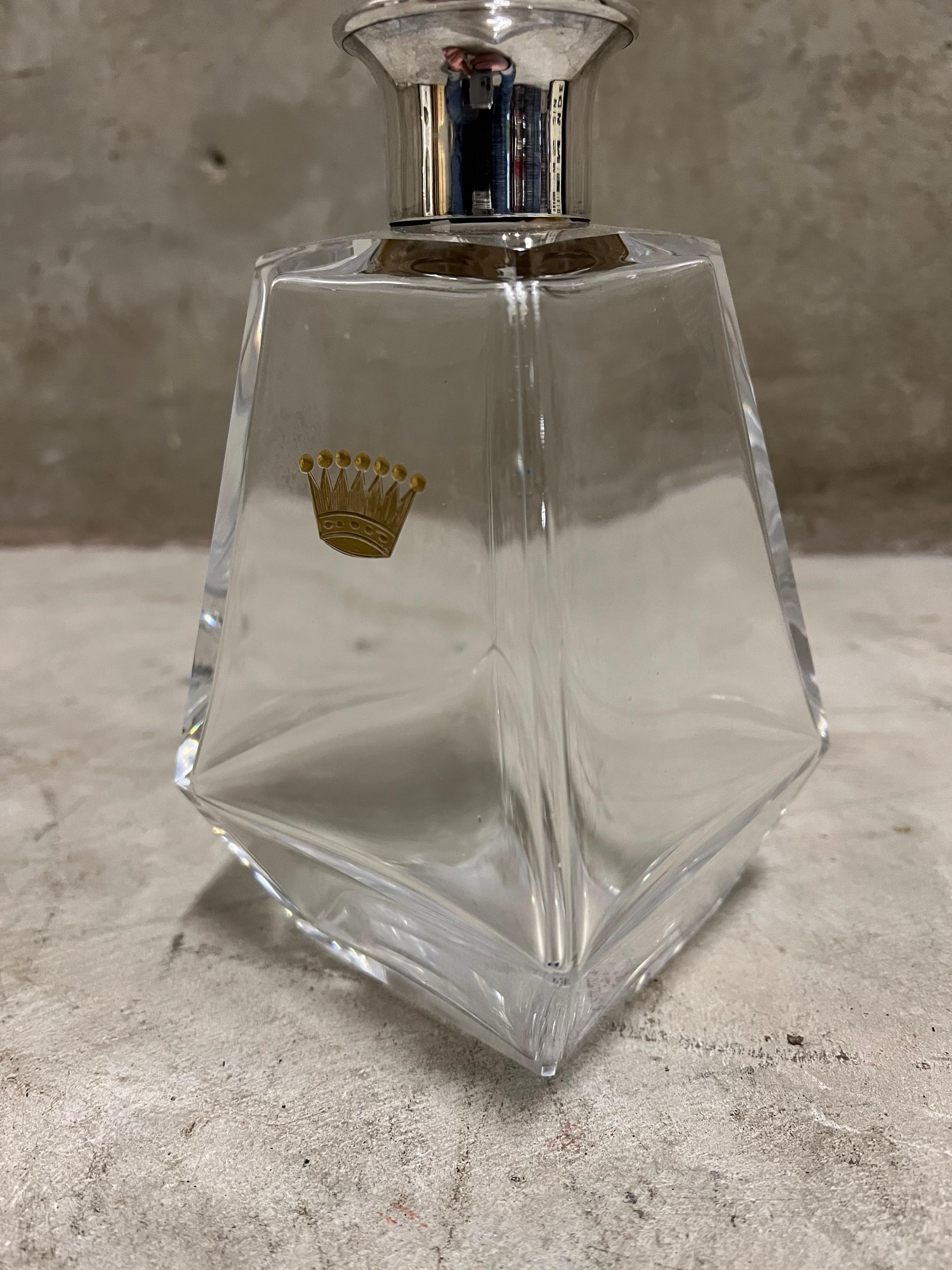 Early 20th Centry Hermann Bauer Silver Carafe, Glass In Good Condition In Hoogeveen, NL