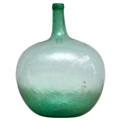 Vase bouteille en verre espagnol du début du 20e siècle, vers 1940