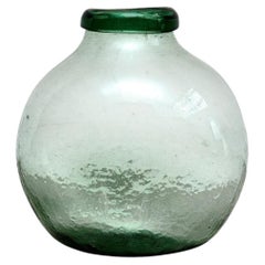 Early 20th Centry Spanish Glass Bottle Vase, circa 1940