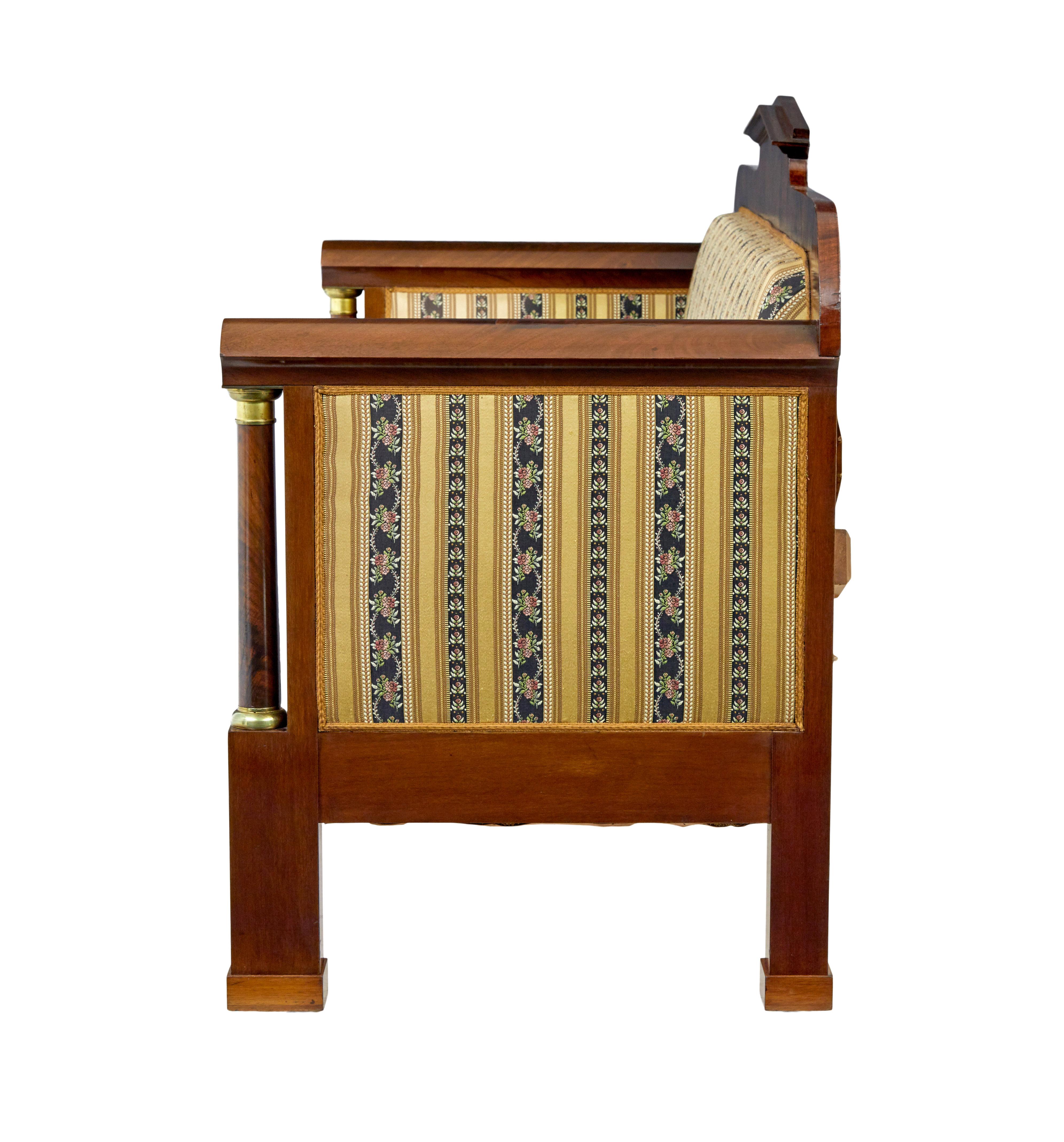Early 20th century 13 piece mahogany salon suite For Sale 2