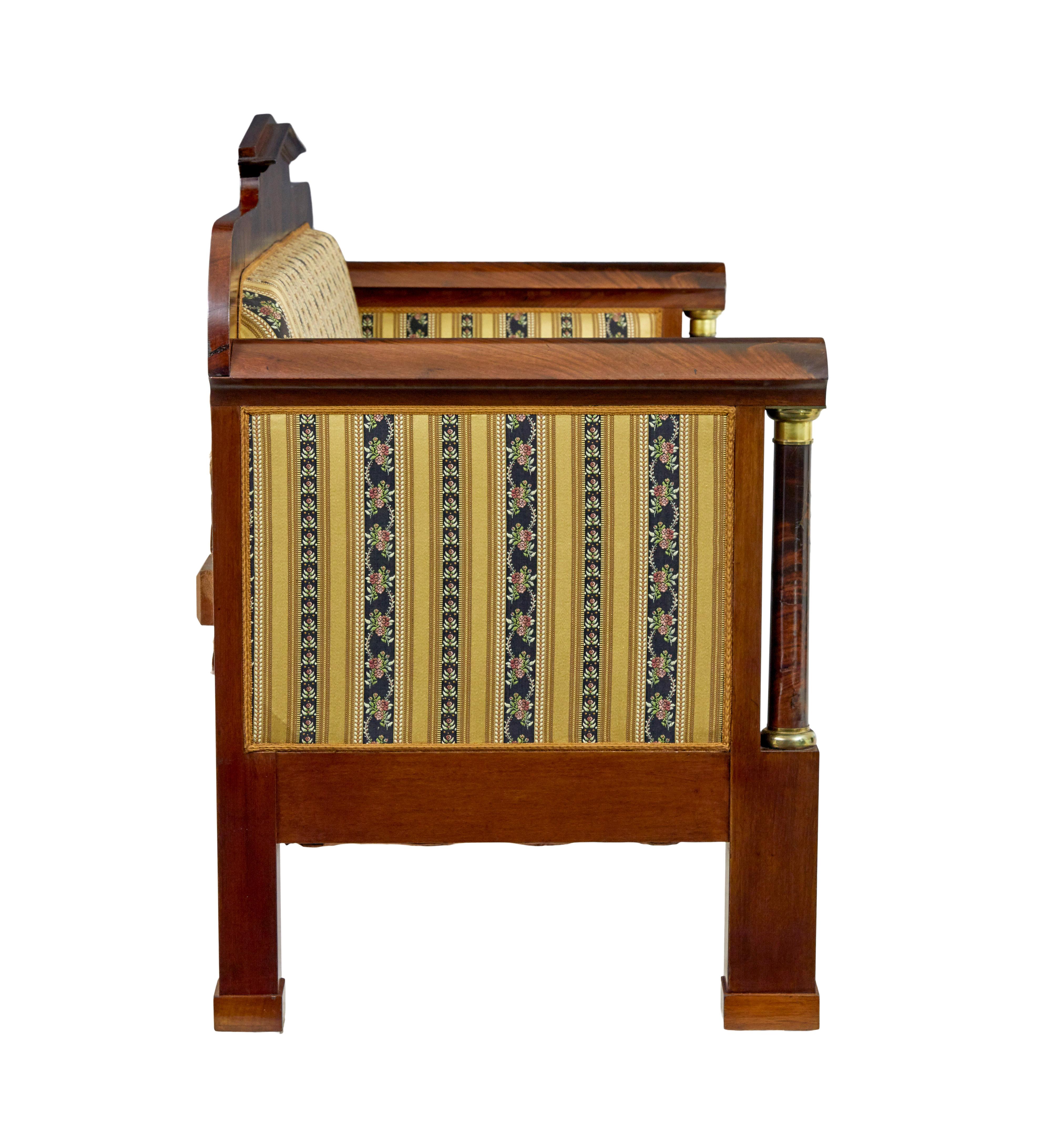Early 20th century 13 piece mahogany salon suite For Sale 4