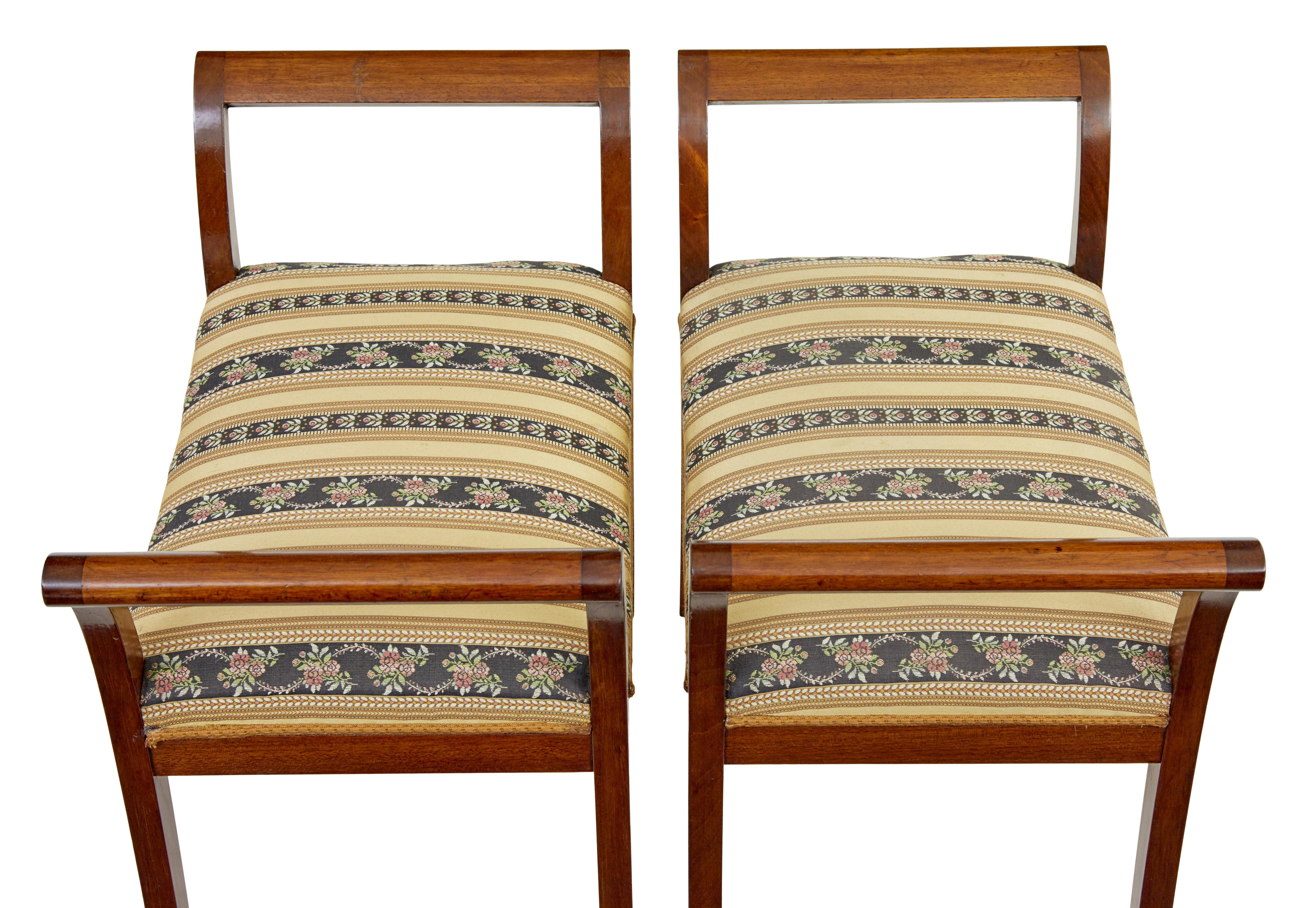 Early 20th century 13 piece mahogany salon suite For Sale 7