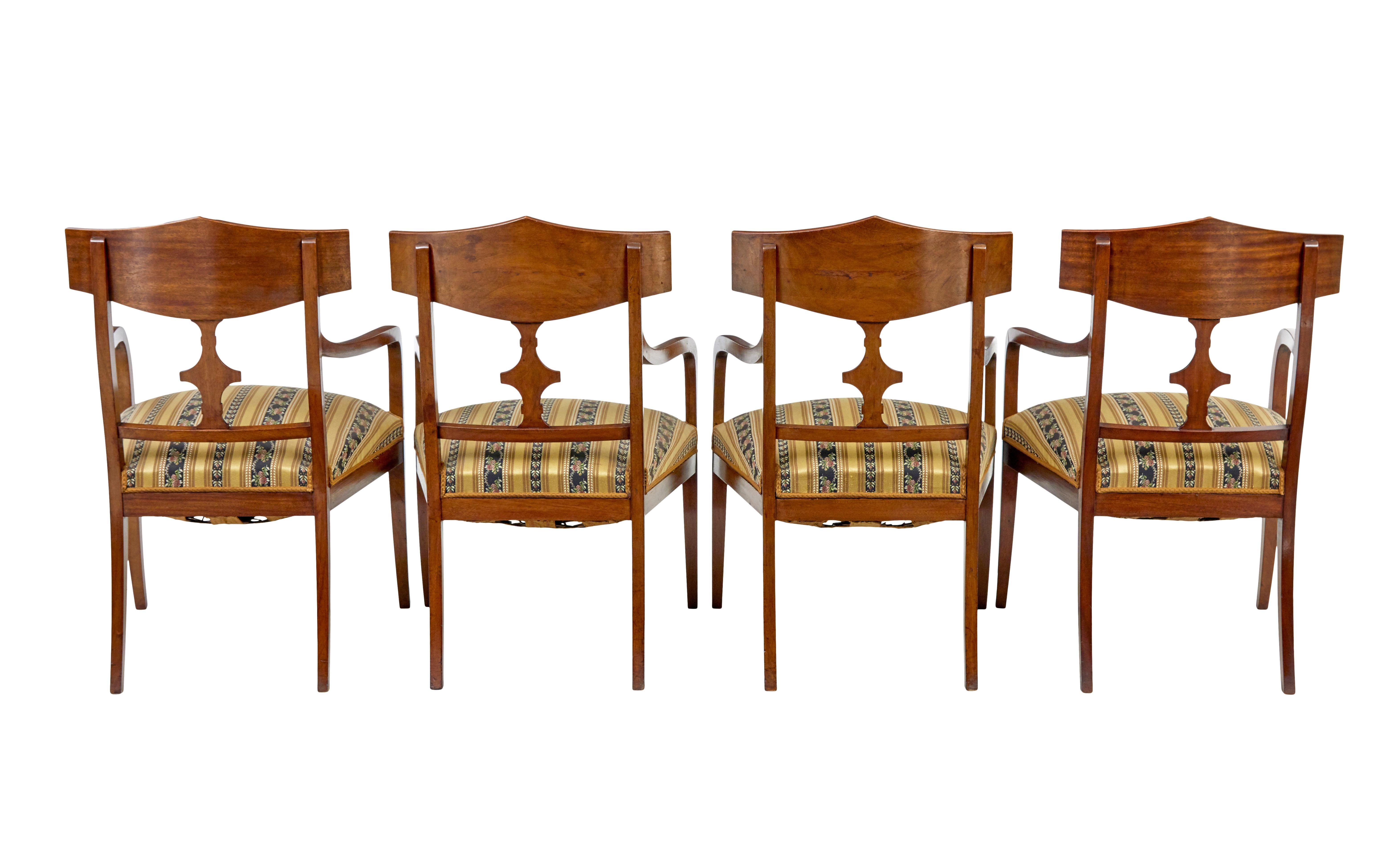 Early 20th century 13 piece mahogany salon suite In Good Condition For Sale In Debenham, Suffolk