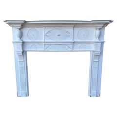 Early 20th Century 1926 Used Wood Fireplace Mantel 