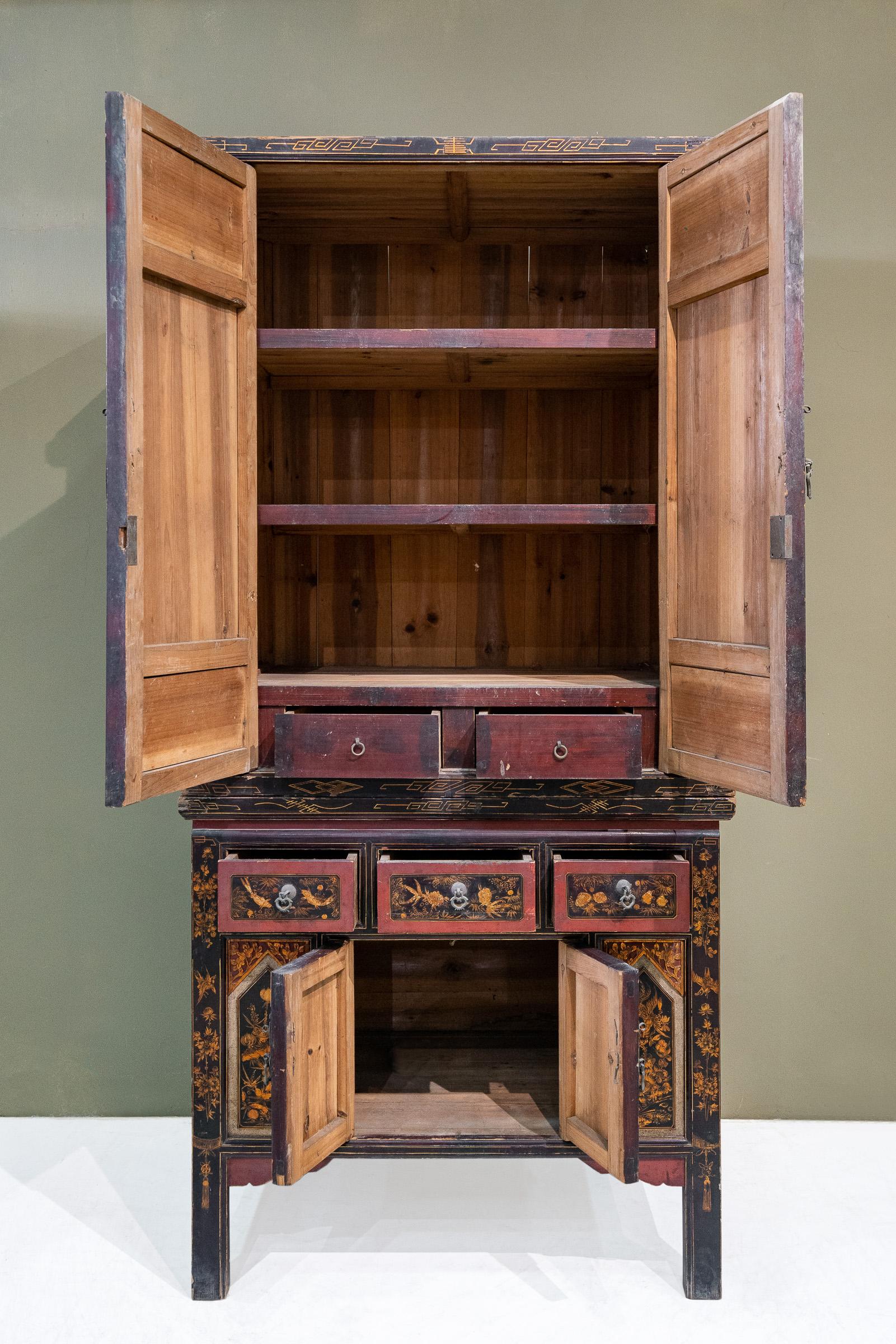 antique asian cabinet