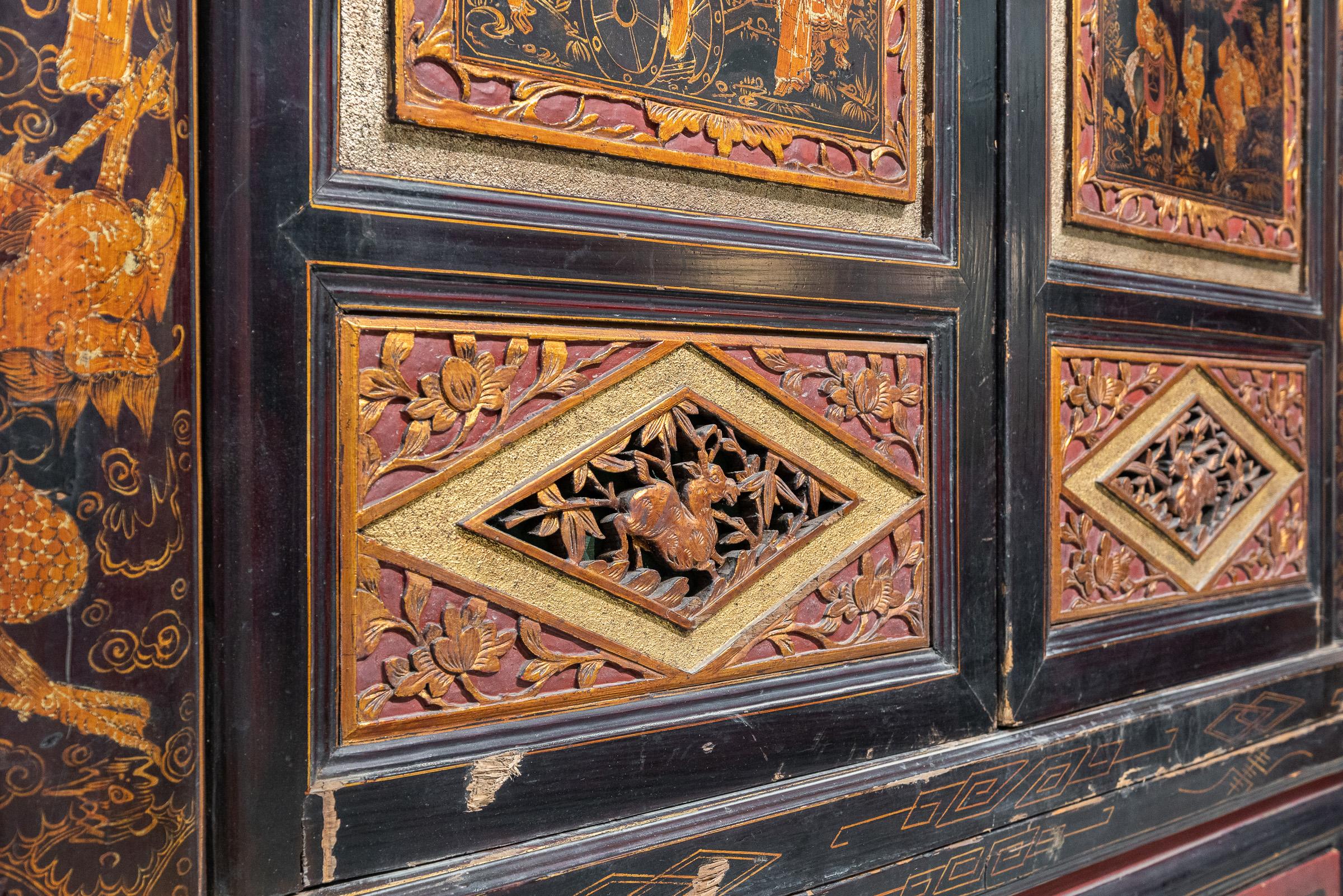 Chinese Early 20th Century 2-Tier Cabinet from Fujian, China For Sale