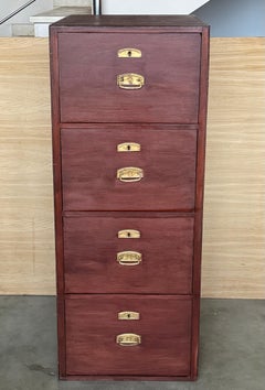 Early 20th Century 3-Drawer Oak Filing Cabinet