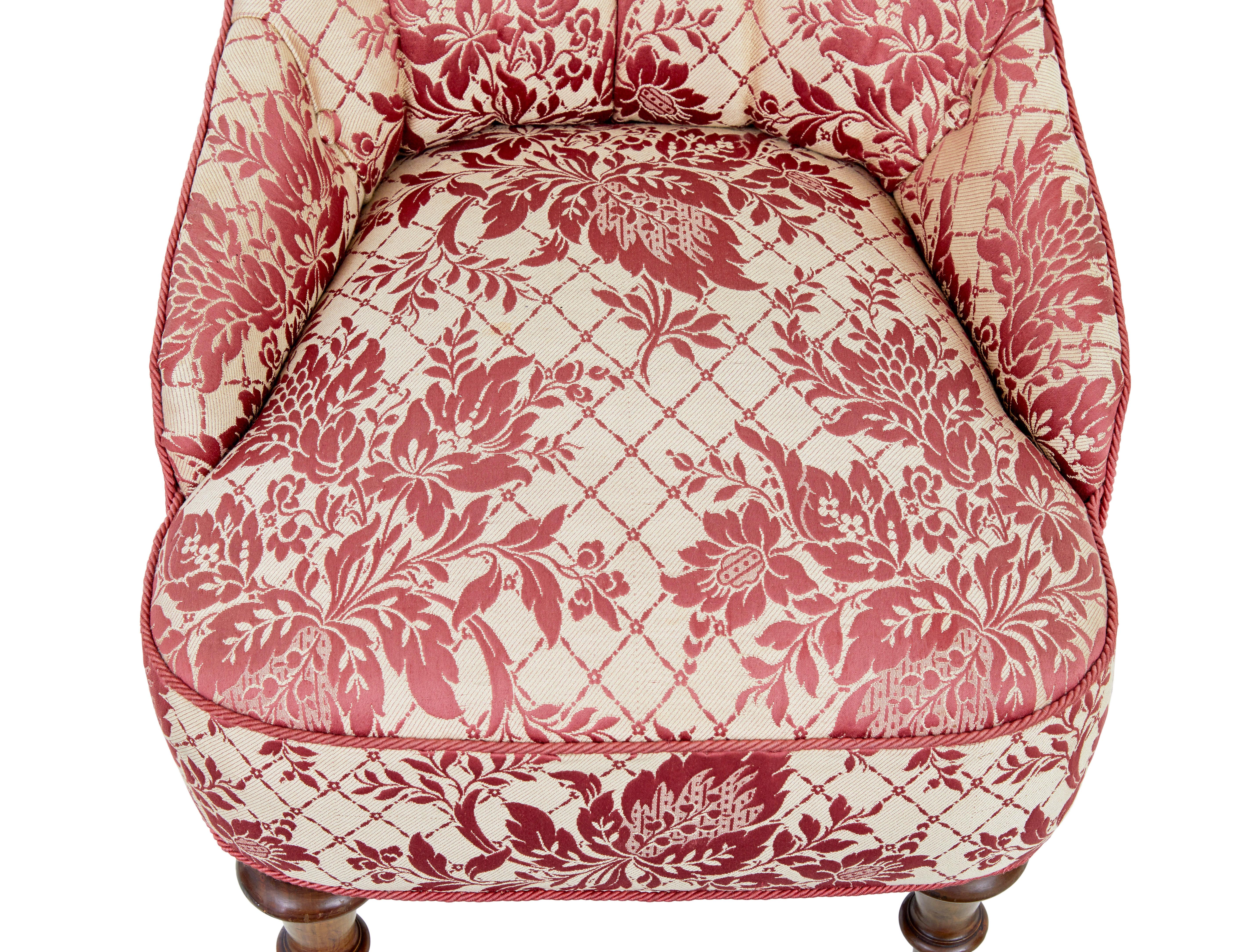 Early 20th century 3 piece upholstered salon suite For Sale 2
